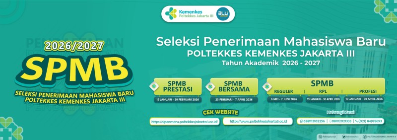 Siapkan Dirimu! Pendaftaran Mahasiswa Baru (SPMB) Poltekkes Jakarta III TA 2026/2027 Resmi Dibuka