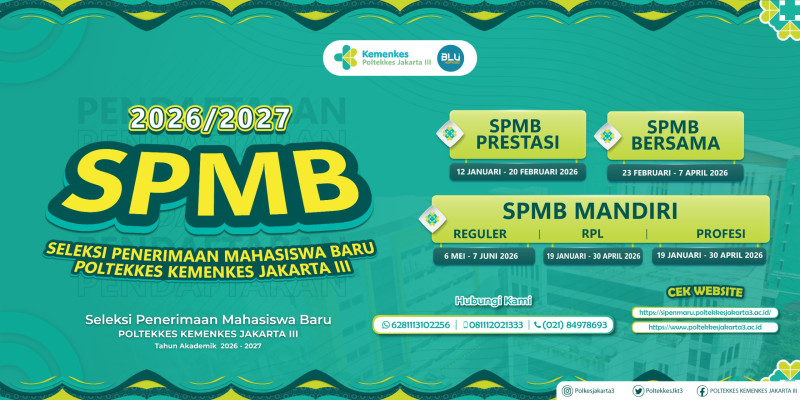 Seleksi Penerimaan Mahasiswa Baru Jalur Bersama Poltekkes Kemenkes TA 2026/2027 Dibuka!